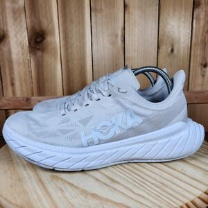 Hoka One One Carbon X 2 Shoes Mens Size 10 White Running Sneakers 1123111 NCWT